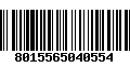 Código de Barras 8015565040554