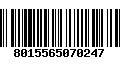 Código de Barras 8015565070247