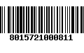 Código de Barras 8015721000811