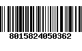 Código de Barras 8015824050362