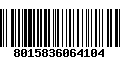 Código de Barras 8015836064104