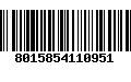 Código de Barras 8015854110951