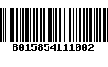 Código de Barras 8015854111002