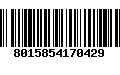 Código de Barras 8015854170429