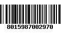 Código de Barras 8015987002970