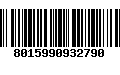 Código de Barras 8015990932790