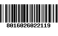 Código de Barras 8016026022119