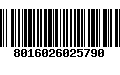 Código de Barras 8016026025790