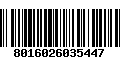 Código de Barras 8016026035447