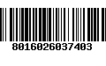 Código de Barras 8016026037403