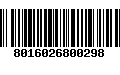 Código de Barras 8016026800298