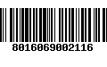 Código de Barras 8016069002116