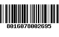 Código de Barras 8016078002695