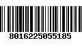 Código de Barras 8016225055185