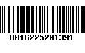 Código de Barras 8016225201391