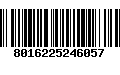 Código de Barras 8016225246057