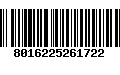 Código de Barras 8016225261722