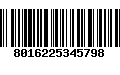 Código de Barras 8016225345798