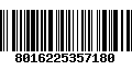Código de Barras 8016225357180