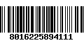 Código de Barras 8016225894111