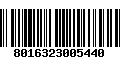 Código de Barras 8016323005440