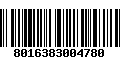 Código de Barras 8016383004780