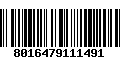 Código de Barras 8016479111491