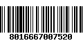 Código de Barras 8016667007520