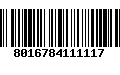 Código de Barras 8016784111117