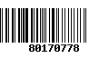 Código de Barras 80170778