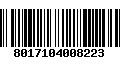 Código de Barras 8017104008223