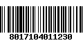 Código de Barras 8017104011230