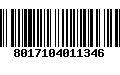 Código de Barras 8017104011346