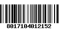 Código de Barras 8017104012152