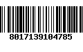 Código de Barras 8017139104785