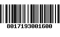 Código de Barras 8017193001600