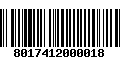 Código de Barras 8017412000018