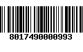 Código de Barras 8017490000993