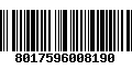 Código de Barras 8017596008190