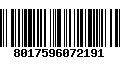 Código de Barras 8017596072191