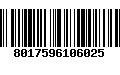 Código de Barras 8017596106025