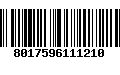 Código de Barras 8017596111210