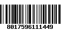 Código de Barras 8017596111449