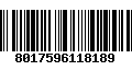 Código de Barras 8017596118189