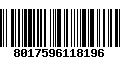 Código de Barras 8017596118196