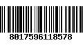 Código de Barras 8017596118578