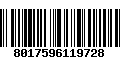 Código de Barras 8017596119728