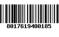 Código de Barras 8017619400185