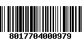 Código de Barras 8017704000979