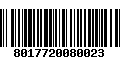 Código de Barras 8017720080023